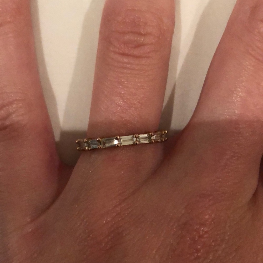 Nadri Gold and Cubic Zirconia Ring